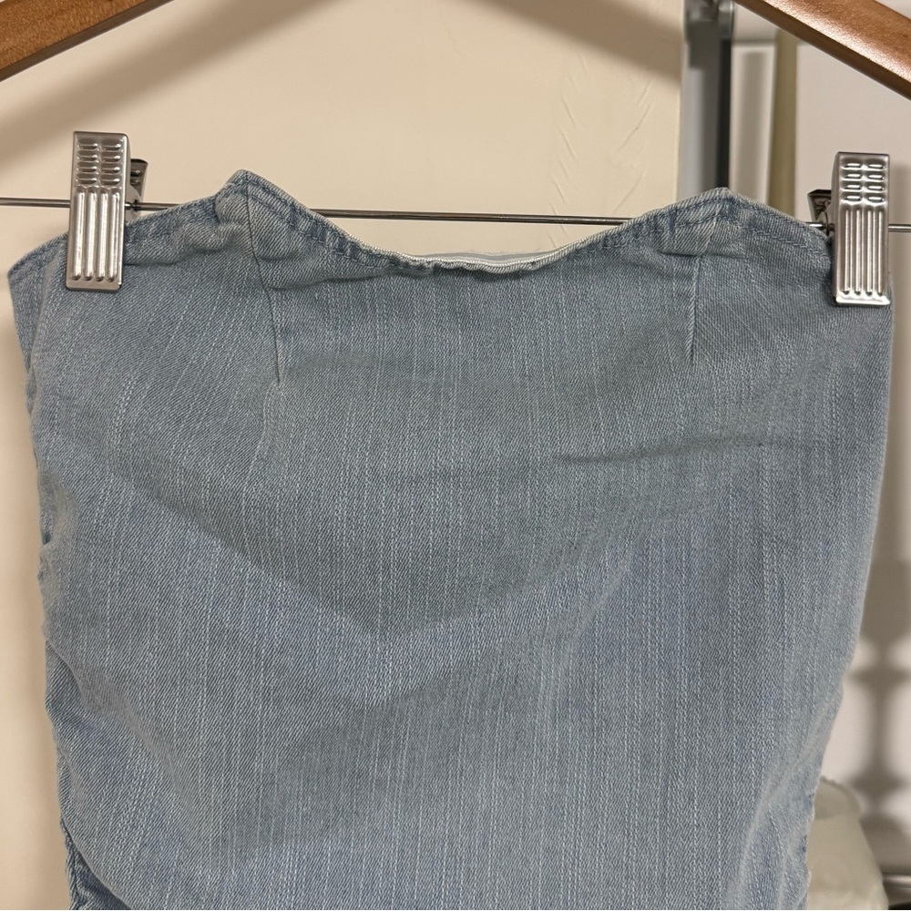 Denim Tube Top - Picture 4 of 7